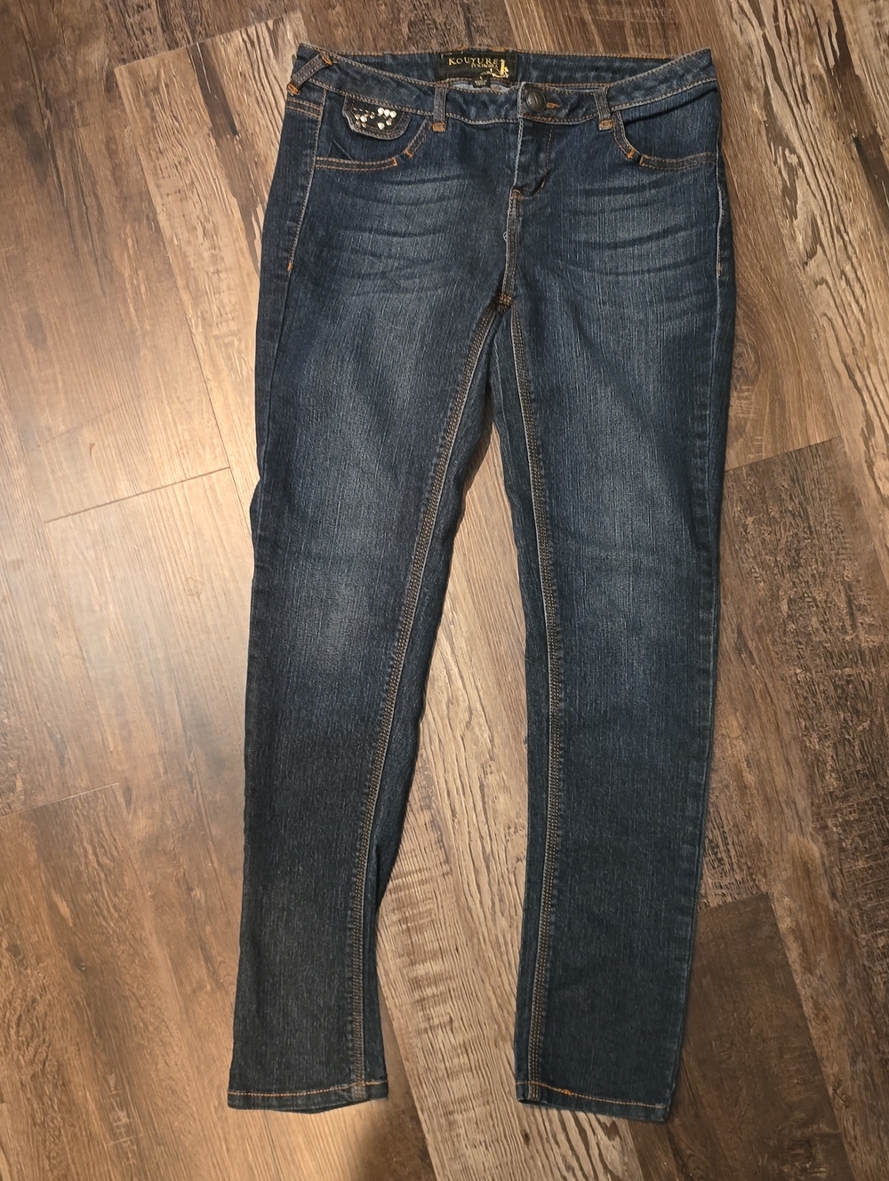 Kouture by Kimora Dark Blue Women's Slim Jeans, sz 5
